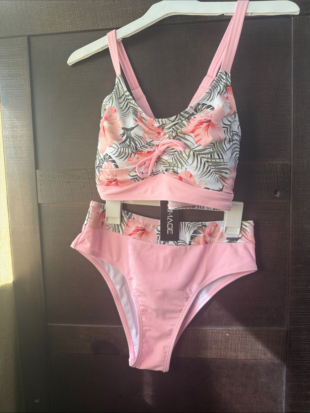 Lamaze Pink Floral High-Waist Bikini Set